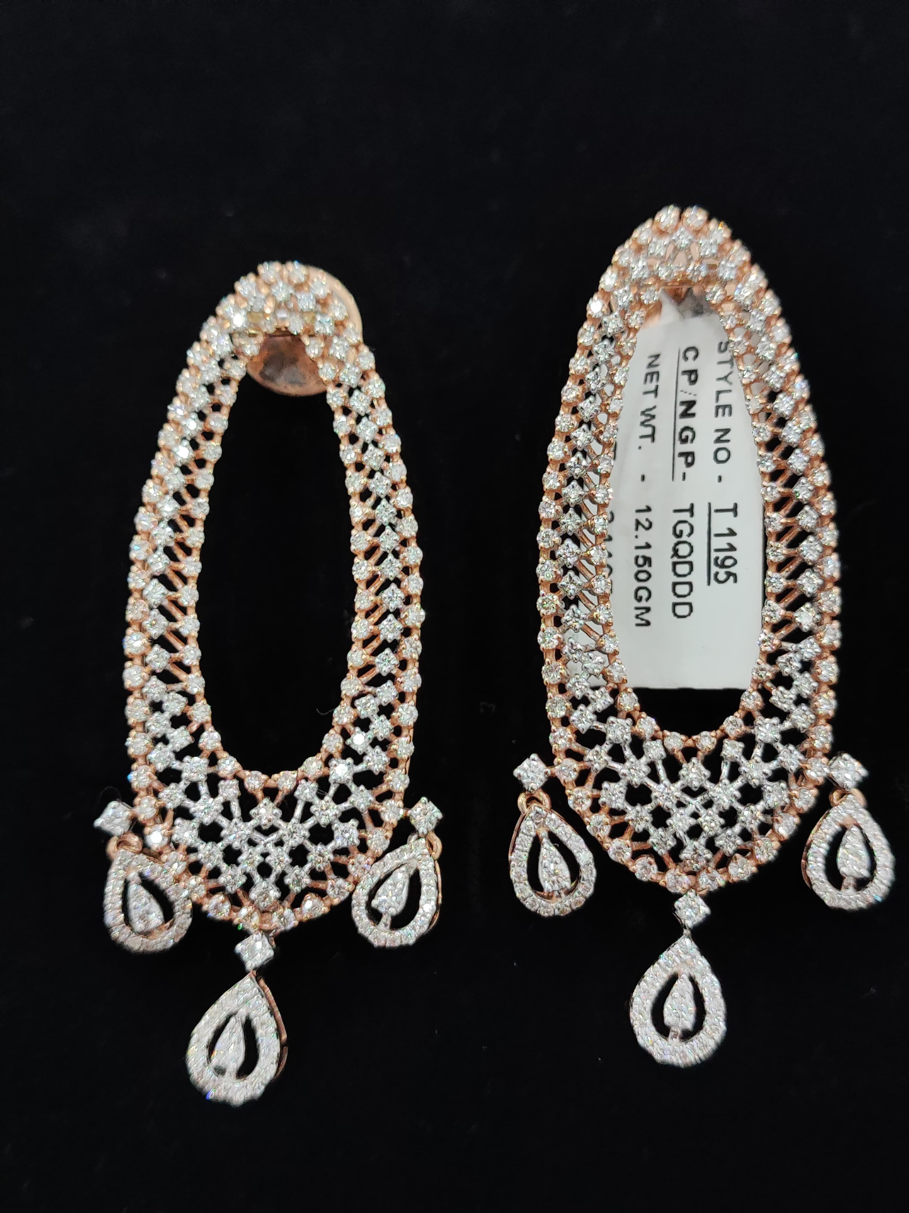 Diamond Cascade Earrings